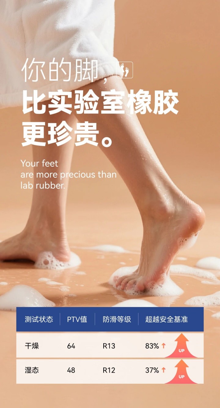 防滑添一證！德國(guó)萊茵TüV認(rèn)證 x 萬(wàn)磊微水泥