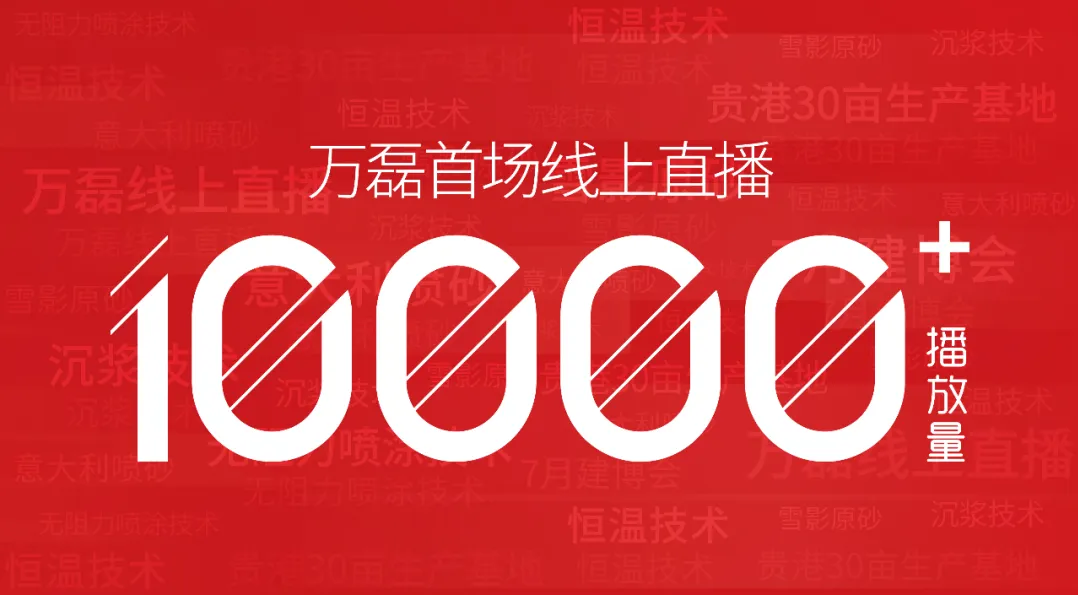 10000+人氣，萬磊首場線上直播 完美收官！